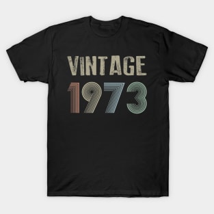 Vintage 1973 46th Birthday Gift idea Men Women T-Shirt